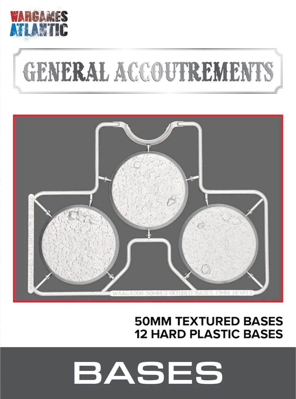50mm Textured Bases (3mm Bevel) WAAGA008