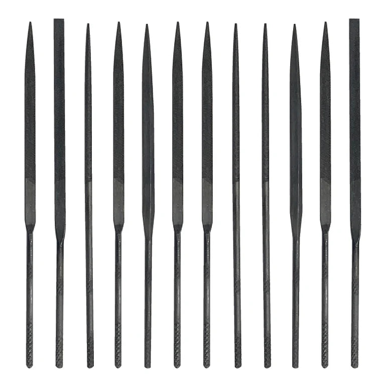 12-Piece Assorted 4" Mini Needle File Set