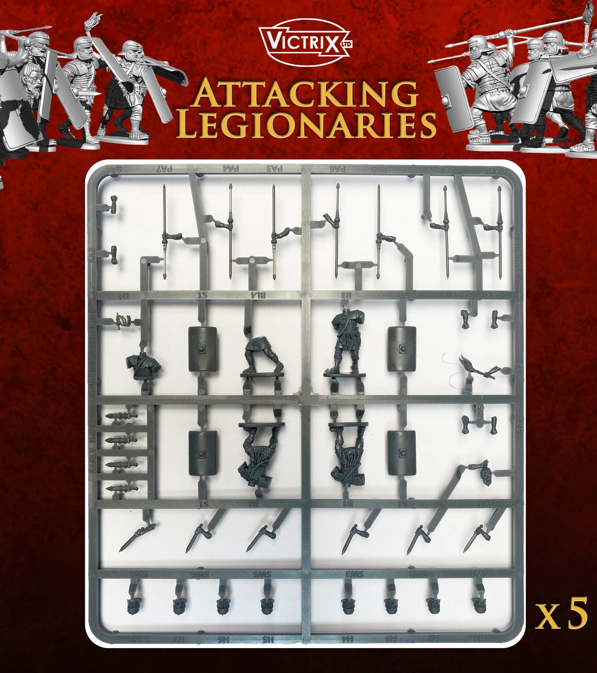 Early Imperial Roman Legionaries Attacking
