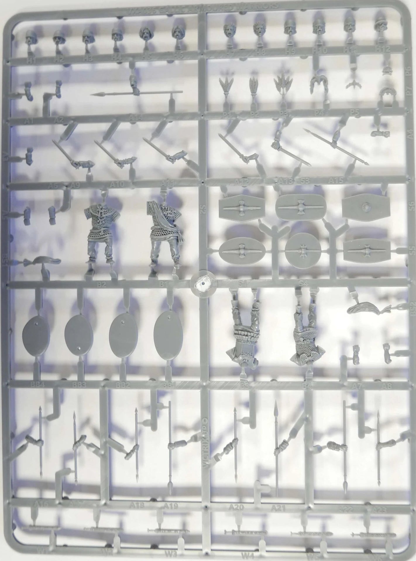 Gallic Armoured Warriors Sprue VXA036