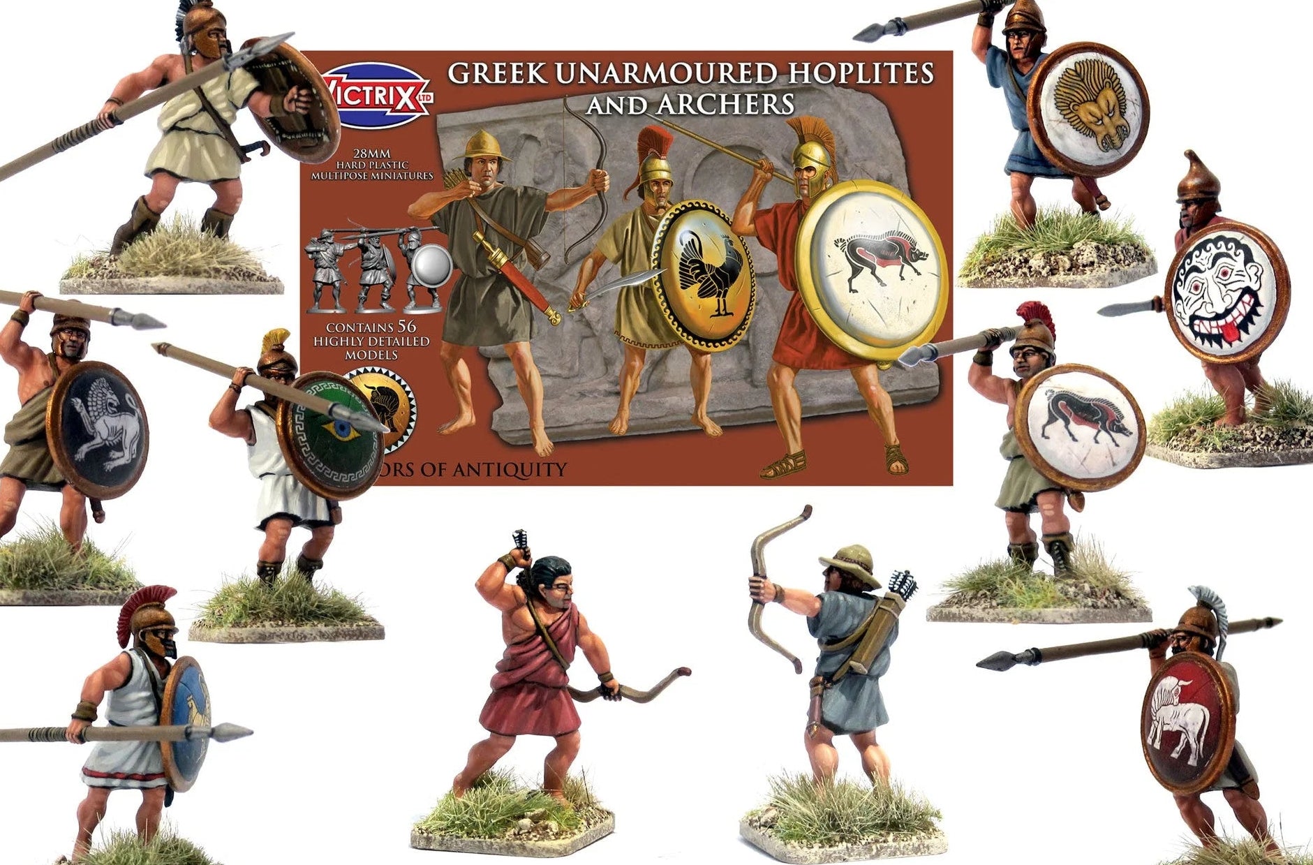 Greek Unarmoured Hoplites Sprue VXA005