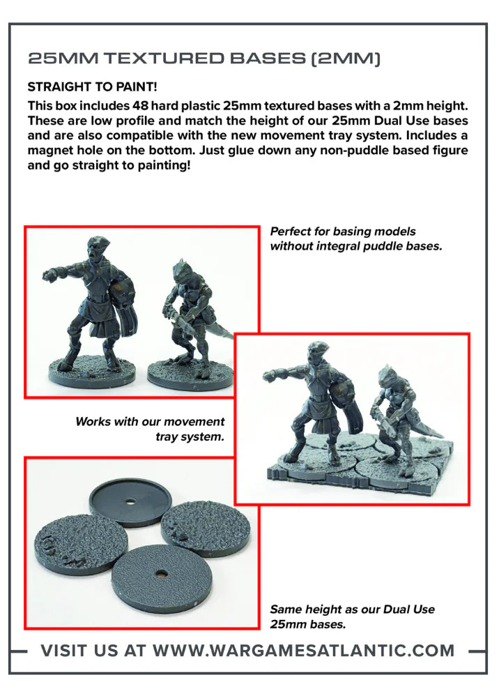 25MM Texture Bases (2MM) WAAGA016