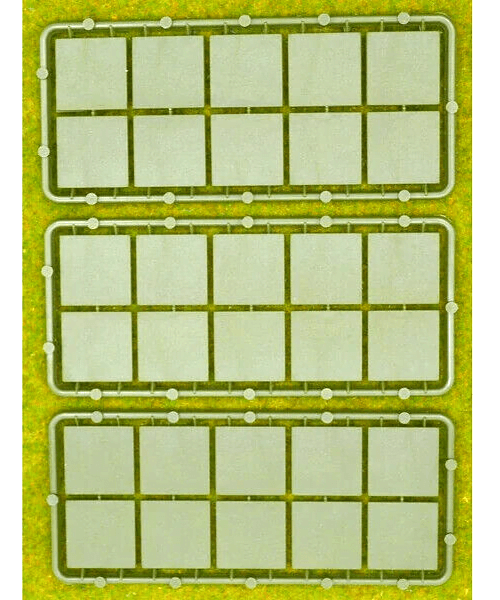 30 25mm Square Bases on 3 Sprues Oathmark Warhammer Old World Renedra Main Image