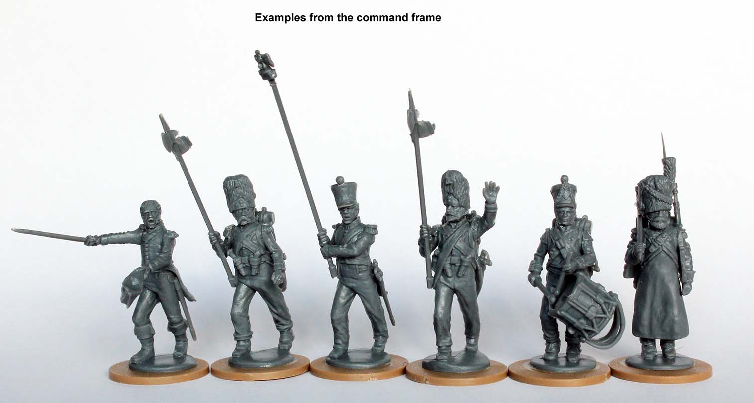 French Napoleonic Infantry Battalion 1807-14 Command Sprue FN250C