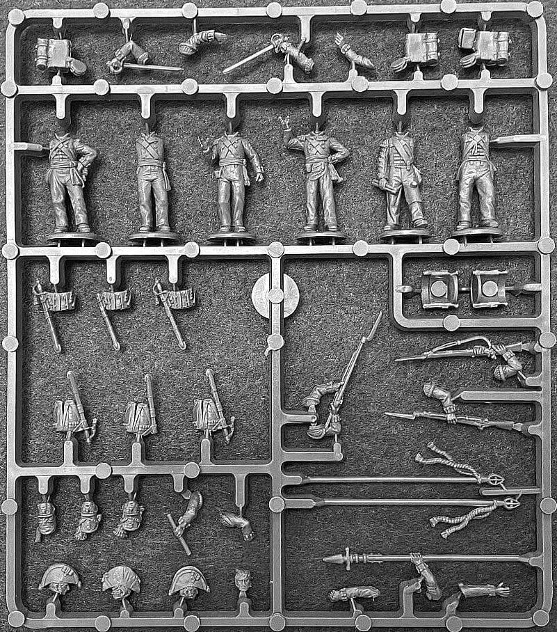 British Napoleonic Infantry Officer Sprue BH1C