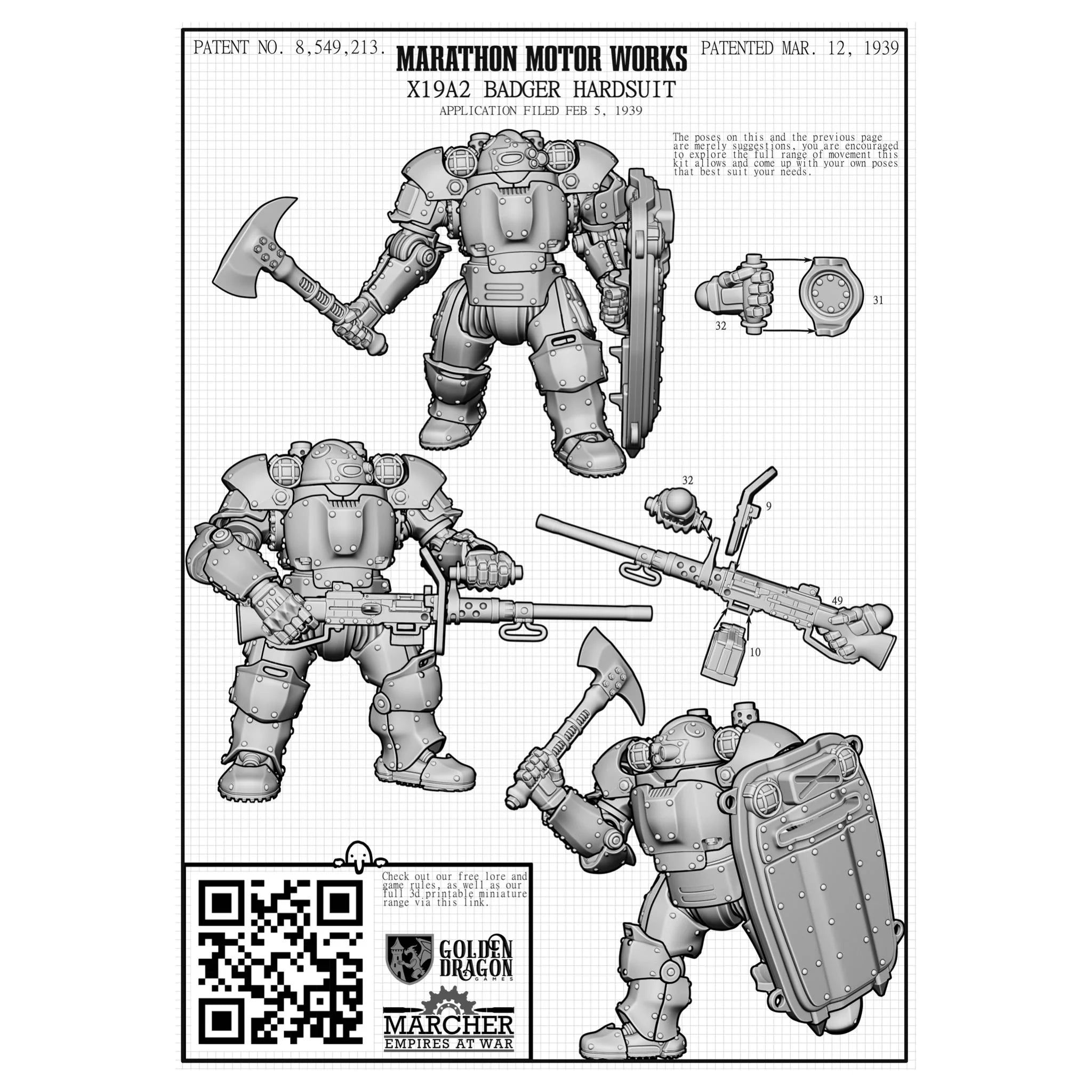 Marcher: X19A2 Badger Hardsuits
