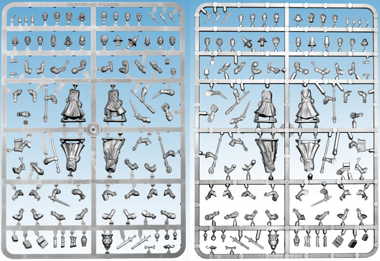 Frostgrave Wizards Sprue FGVP06
