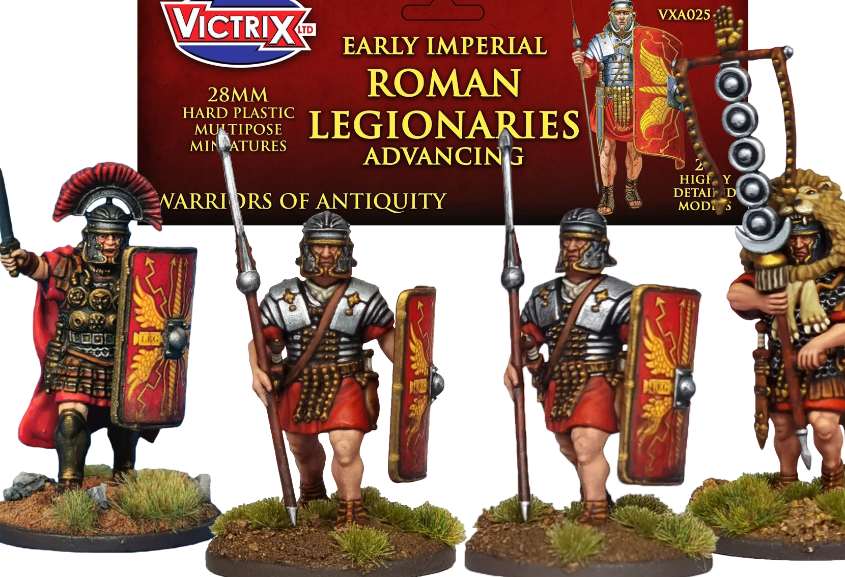 Early Imperial Roman Legionaries Advancing Sprue VXA025