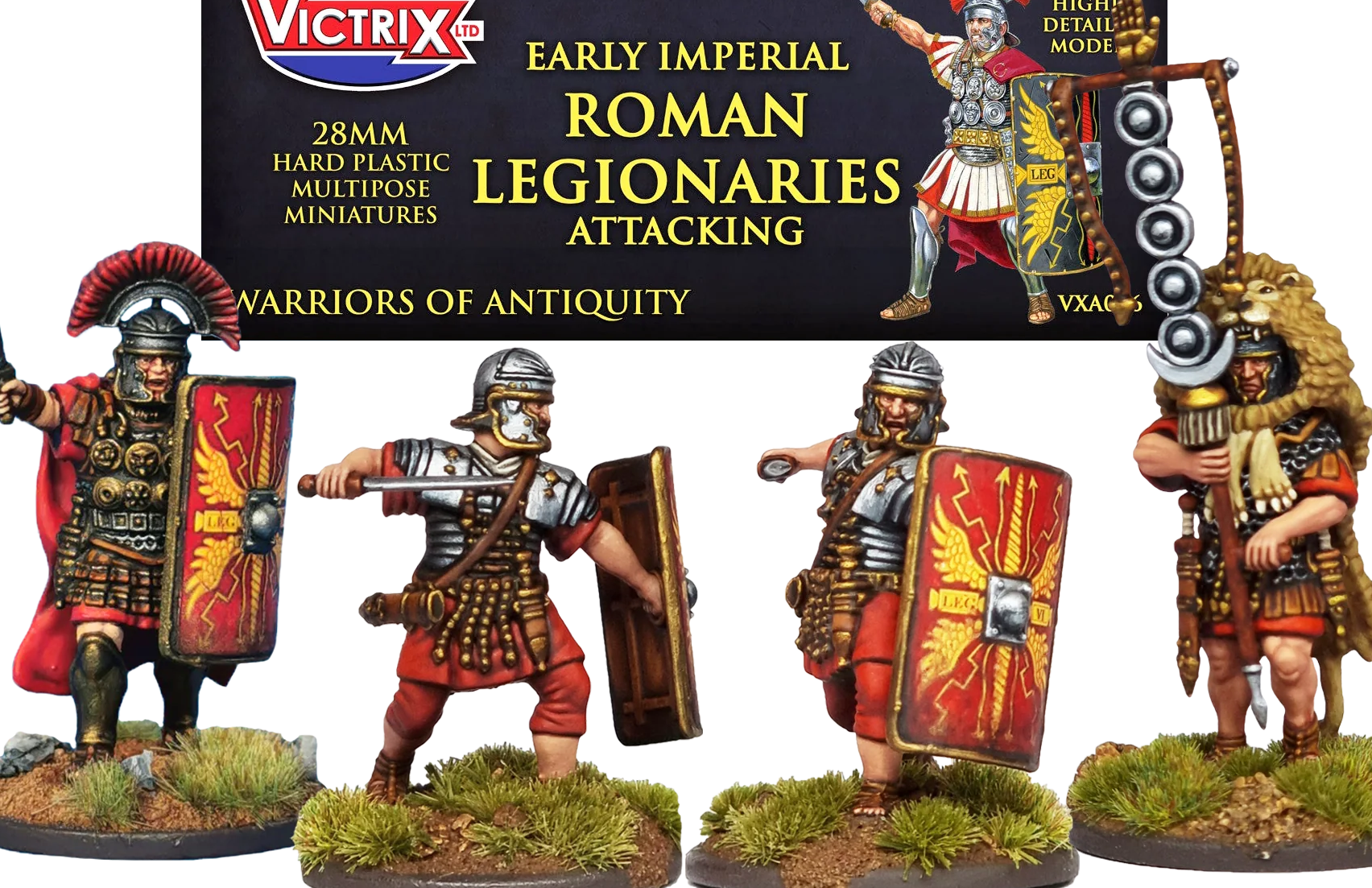 Early Imperial Roman Legionaries Attacking Sprue VXDA026