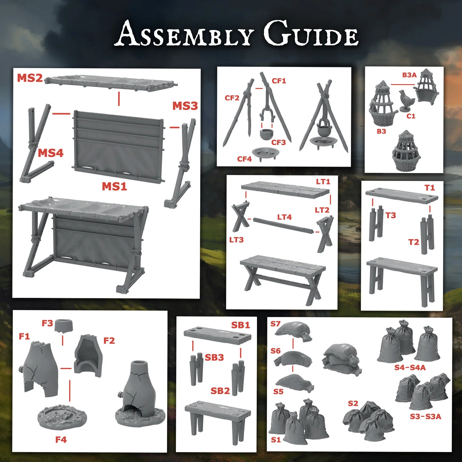 Market Stall (Medieval & Dark Ages) Sprue