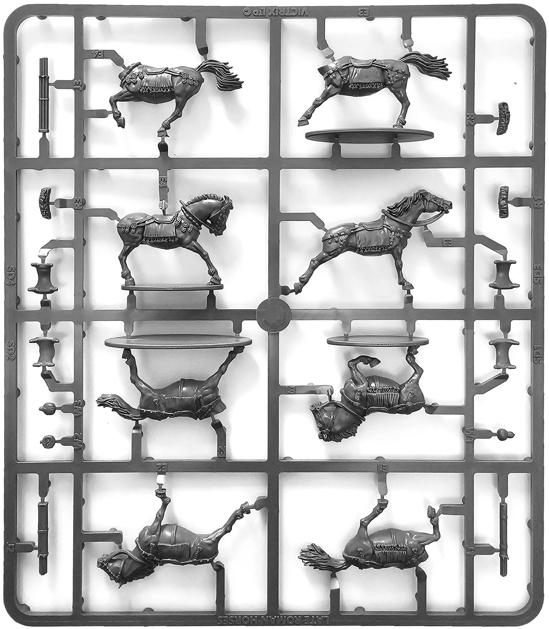 Late Roman Unarmoured Cavalry Sprue Set VXDA013