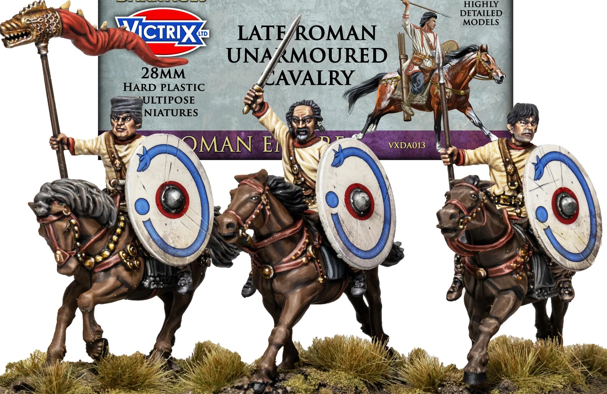 Late Roman Unarmoured Cavalry Sprue Set VXDA013