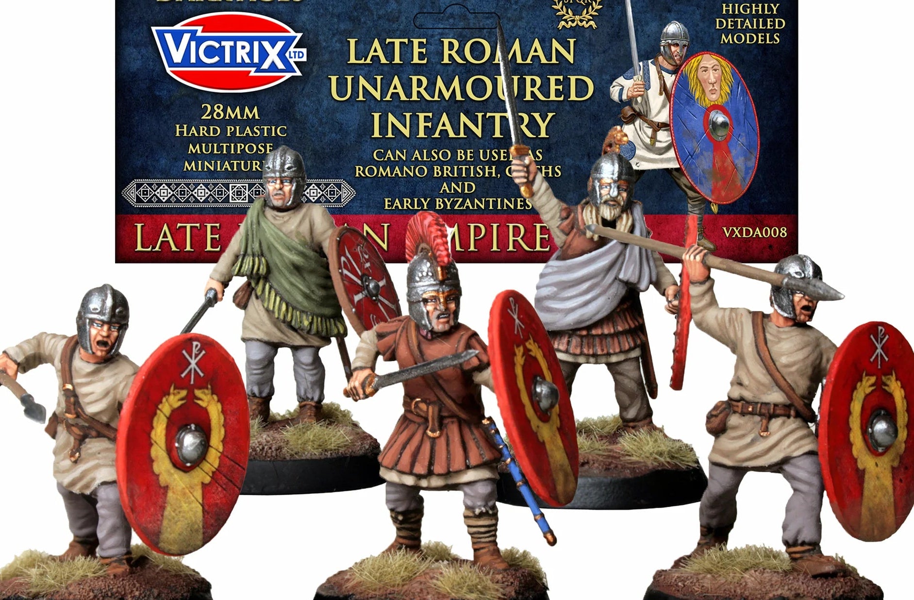 Late Roman Unarmoured Infantry Command Sprue VXDA008C