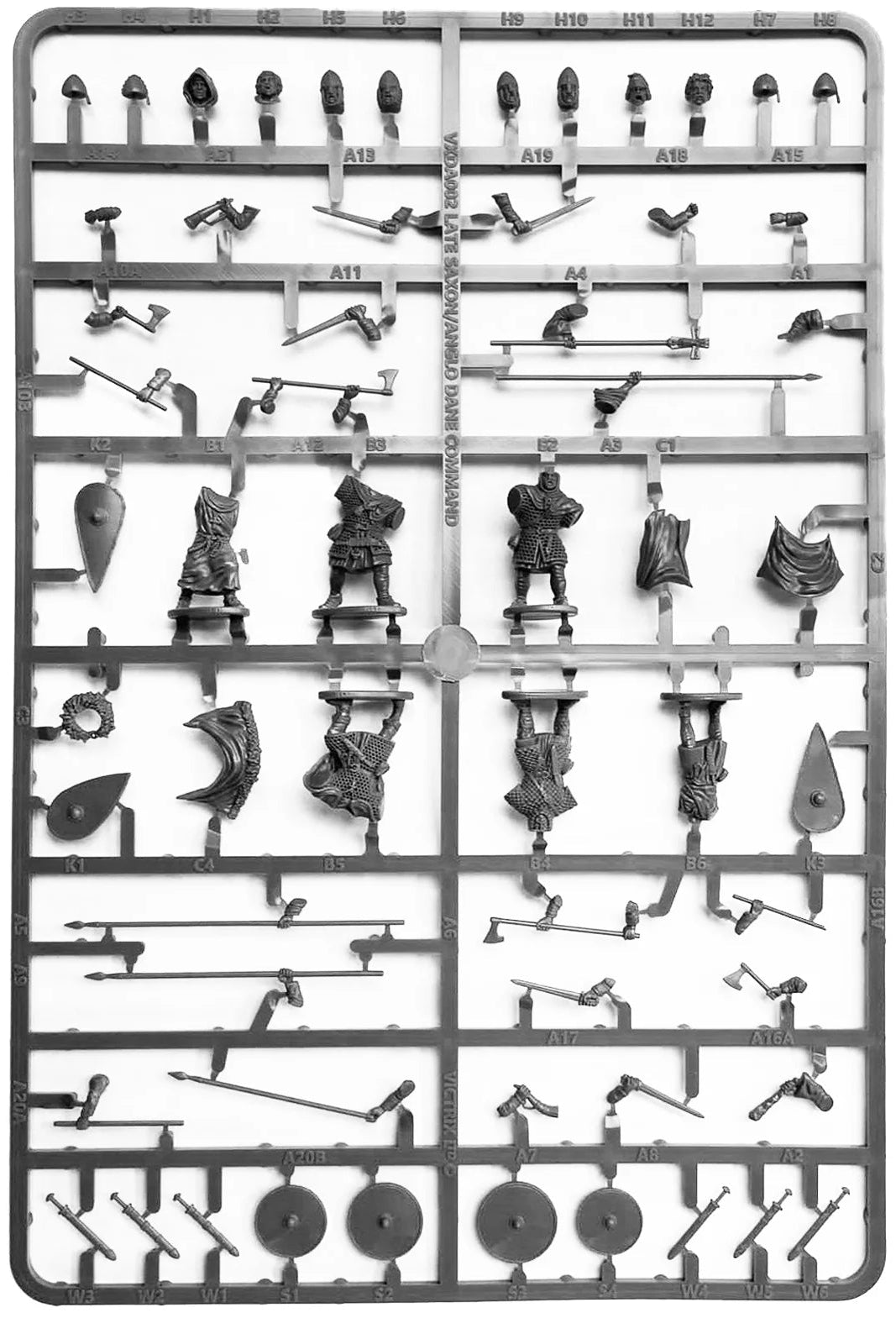 Late Saxons/Anglo Danes Command Sprue VXDA002C