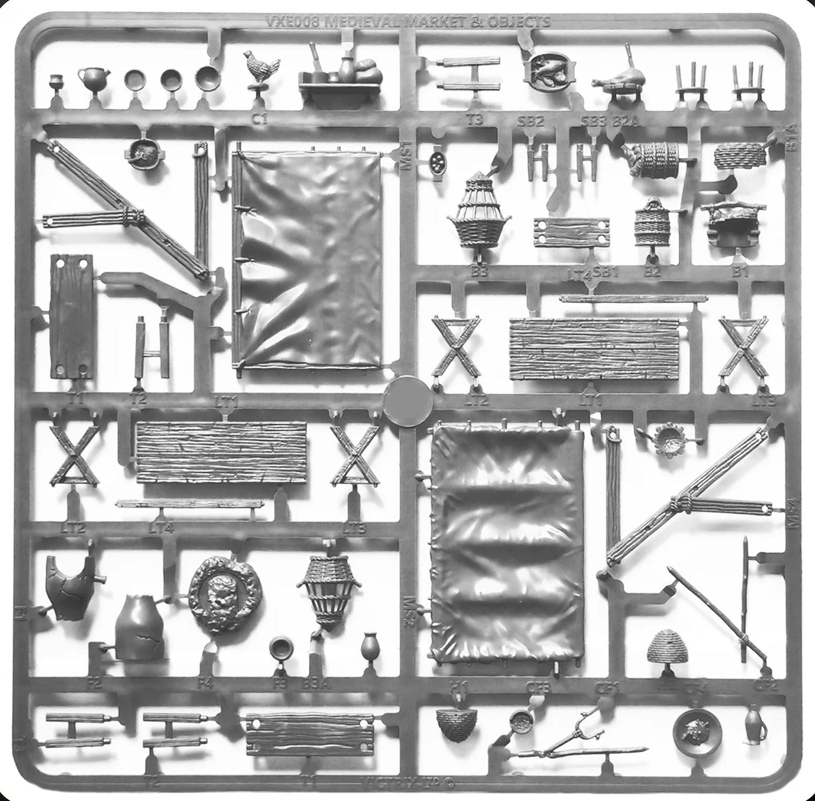 Market Stall (Medieval & Dark Ages) Sprue