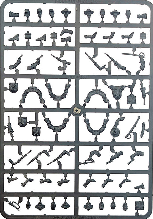 Mounted US Cavalry (& Buffalo Soldiers) Sprue Set DMHP007