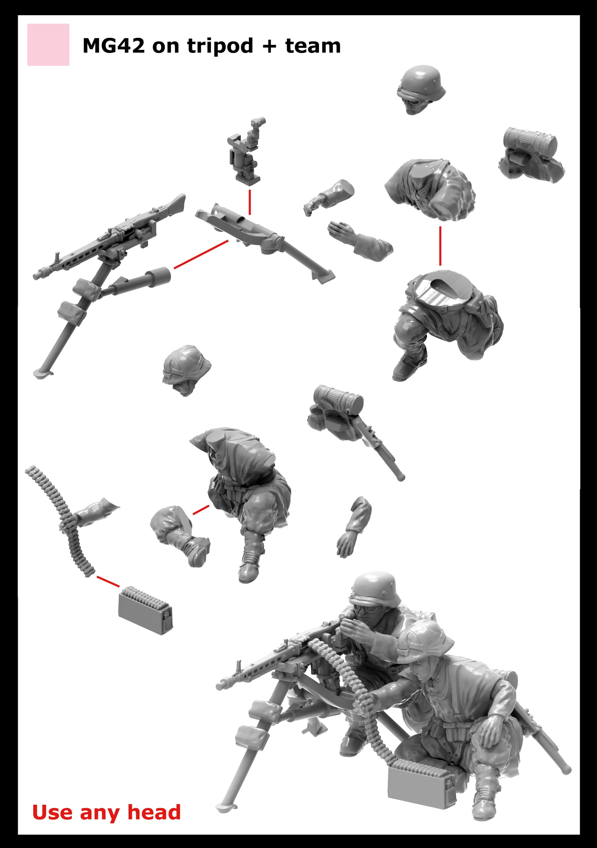 German Heavy Weapons Sprue VW2002