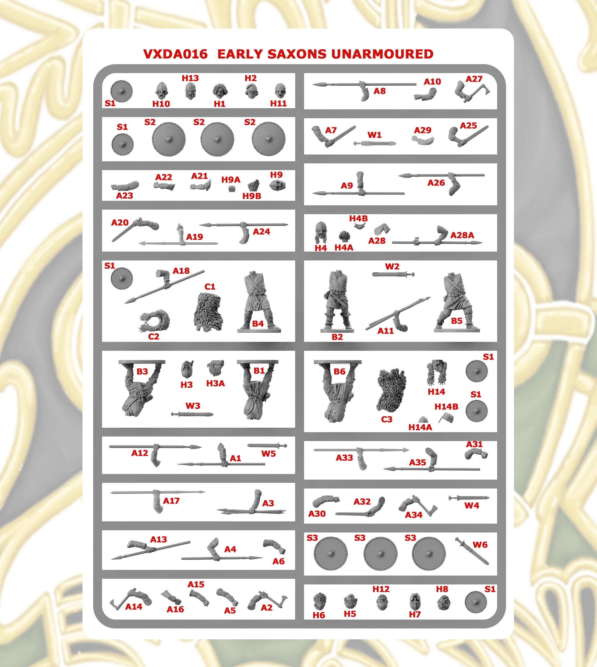 Early Saxon Unarmoured Warriors