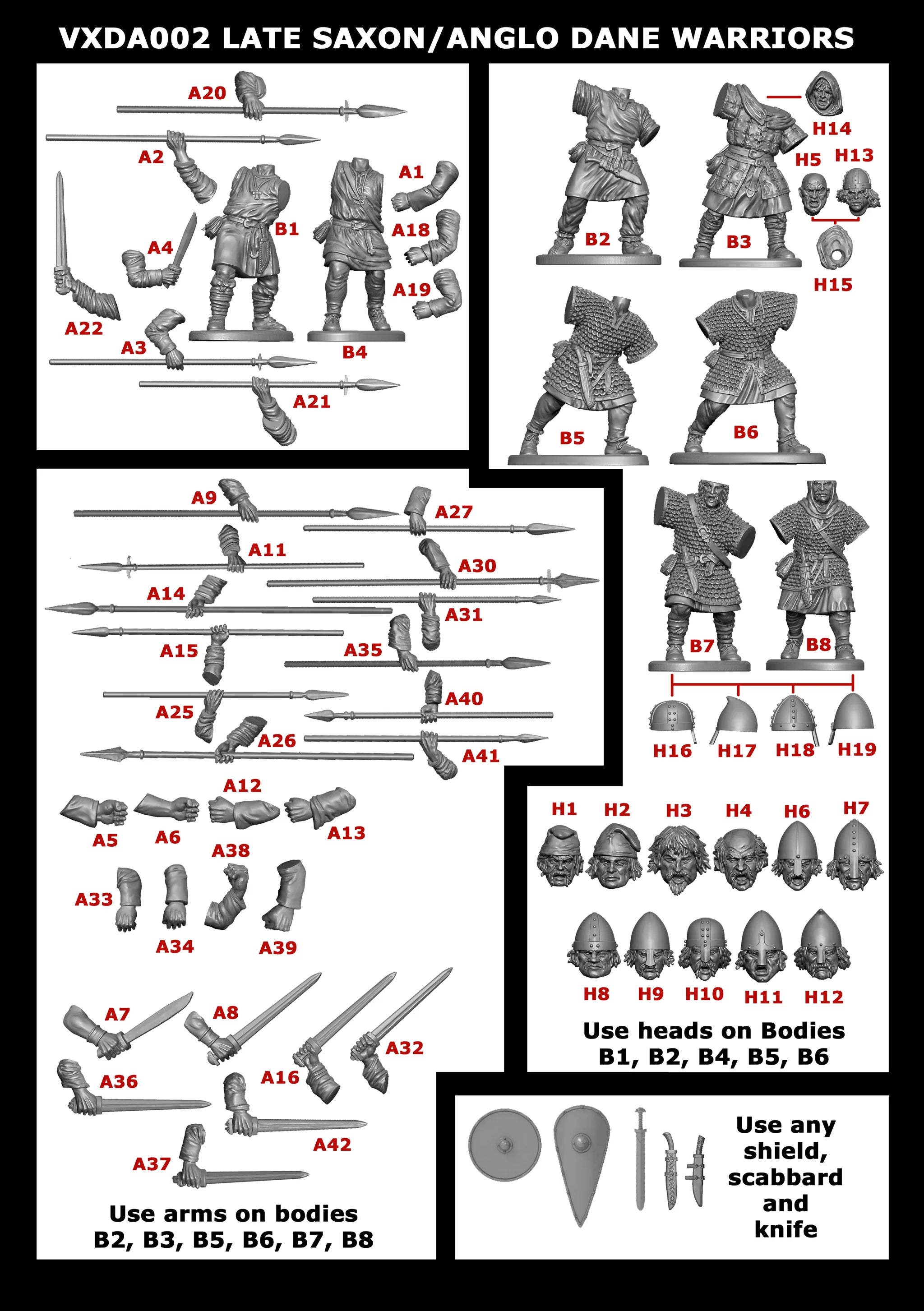 Late Saxons/Anglo Danes Sprue VXDA002