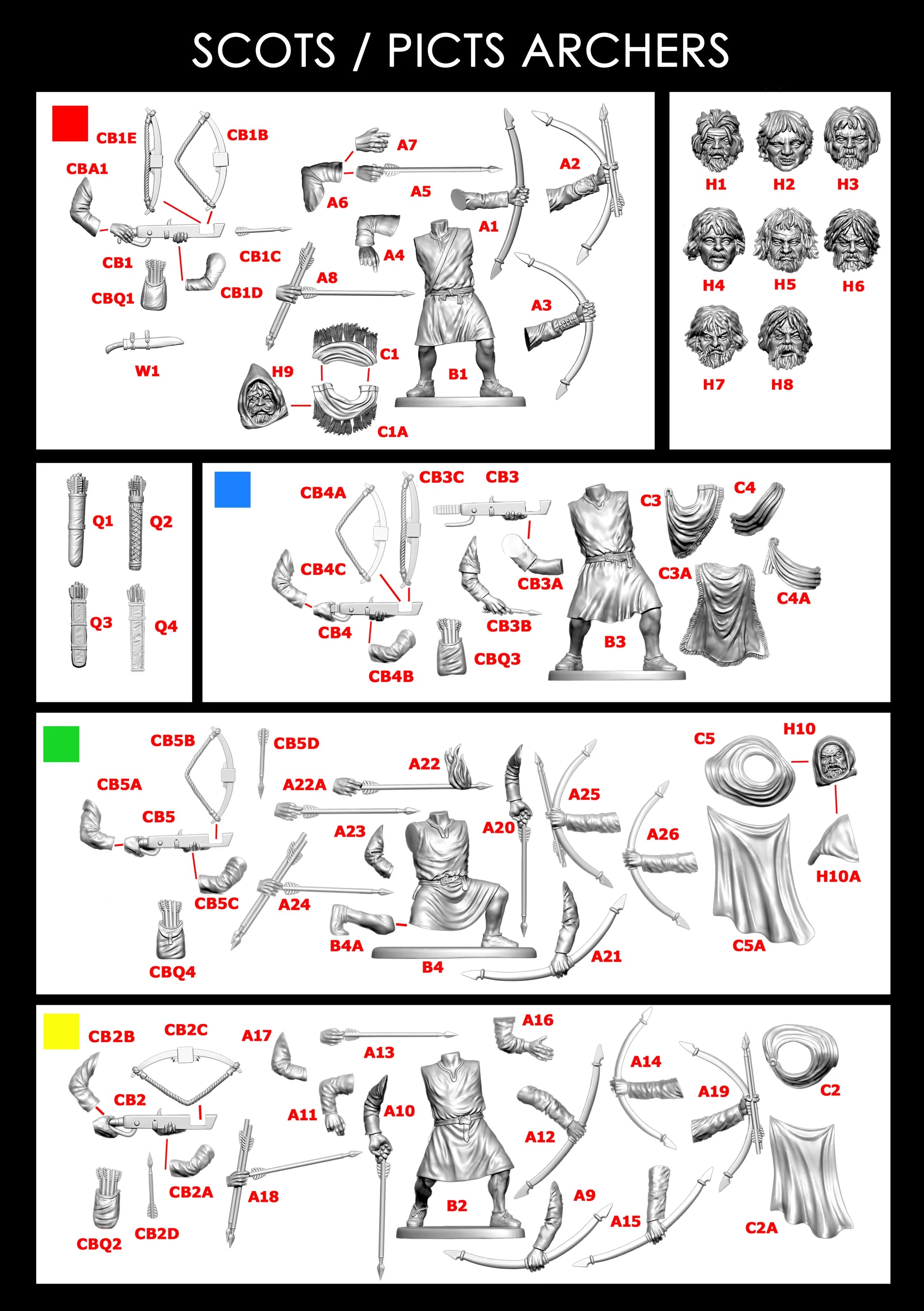 Scots/Picts Archers & Crossbowmen VXDA020