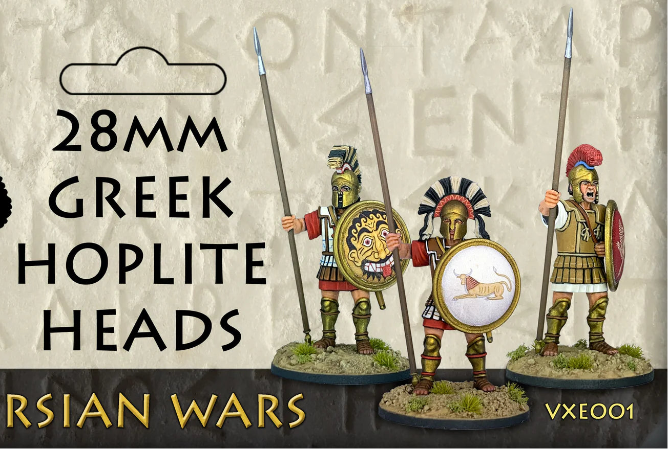 Greek Hoplite Heads Sprue VXE001