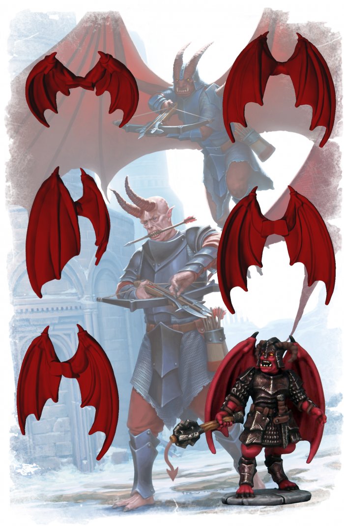 Frostgrave Demon Wings (x5) FGX008