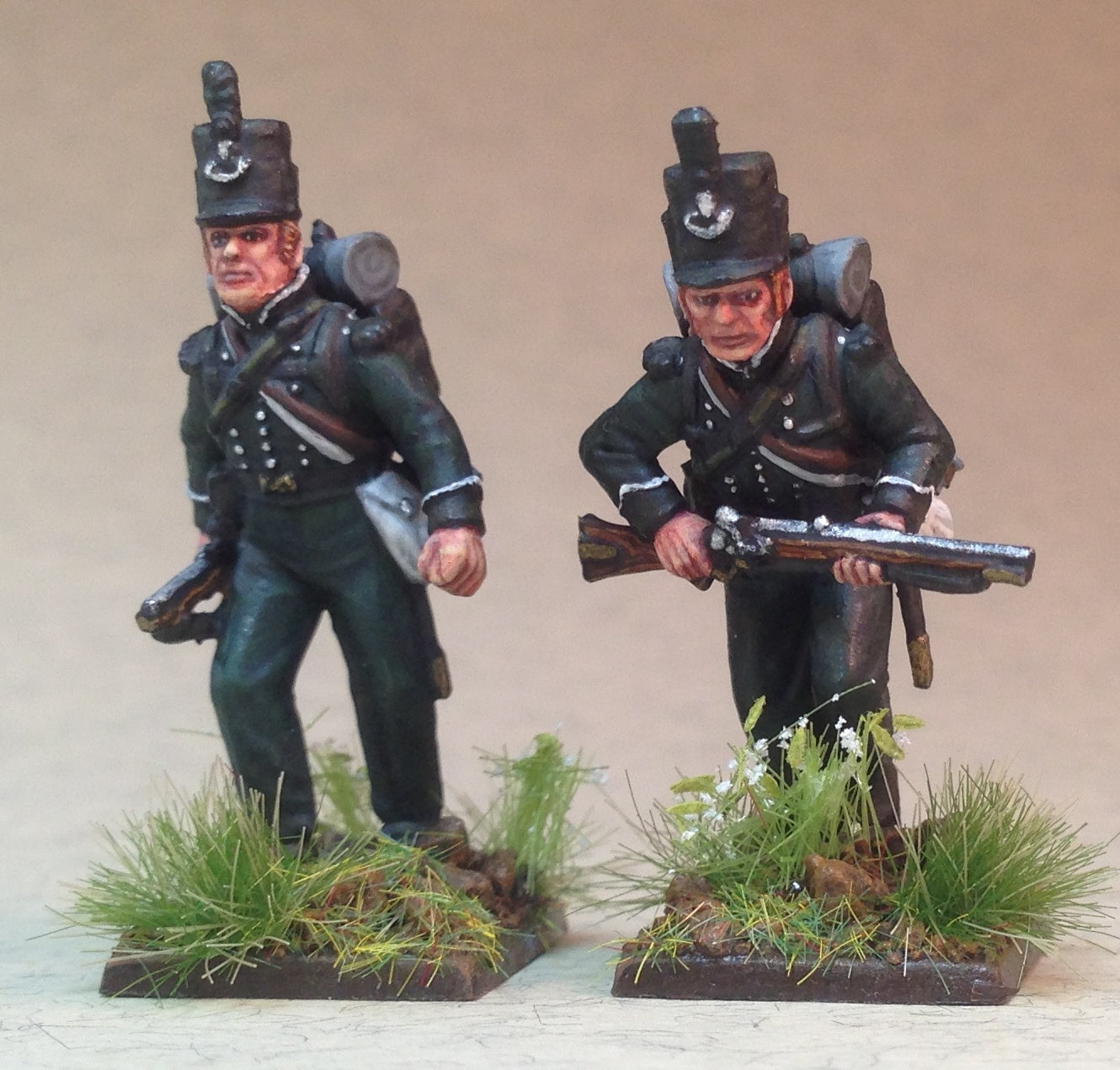 British Napoleonic Infantry Riflemen Sprue BH1R