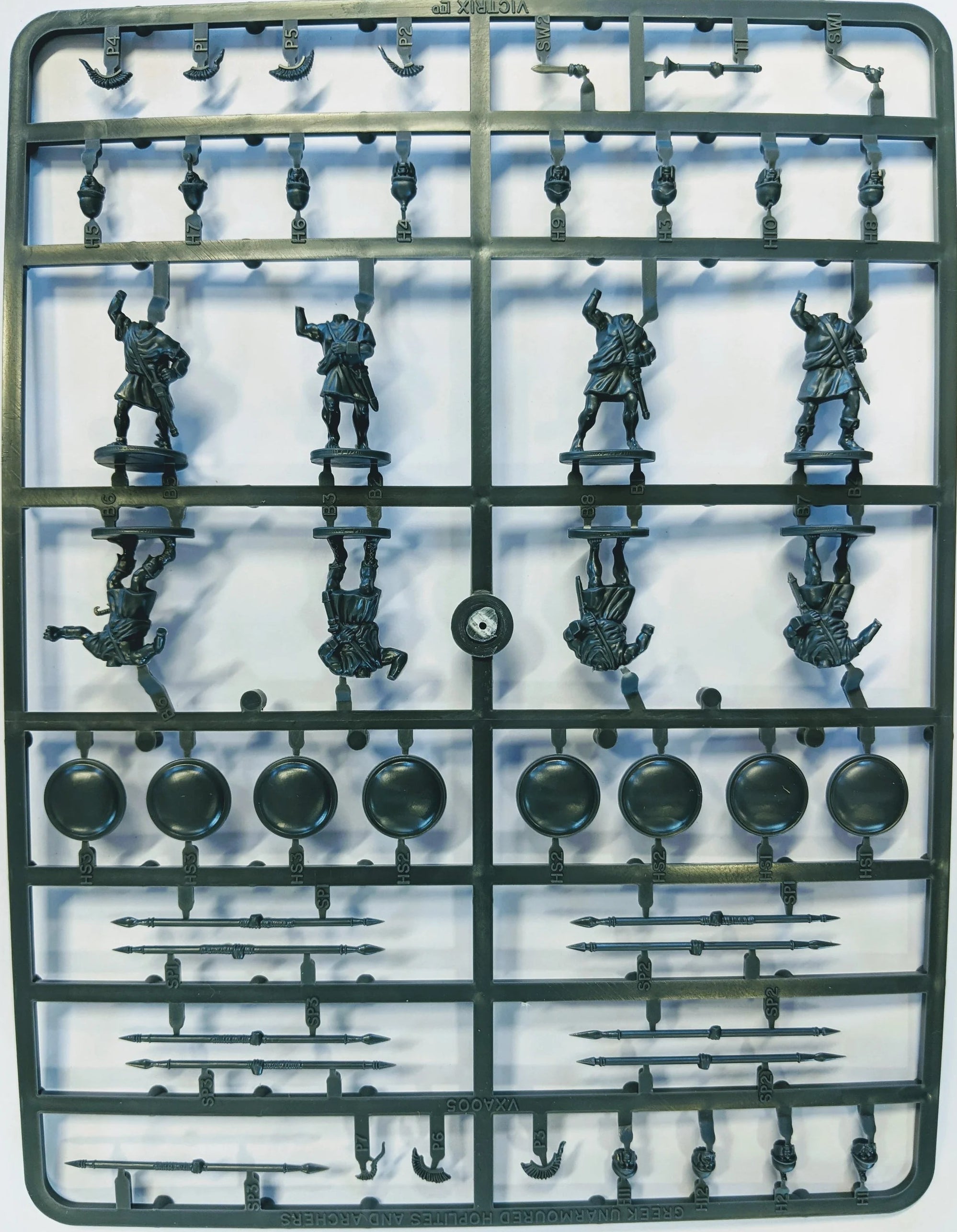 Greek Unarmoured Hoplites Sprue VXA005