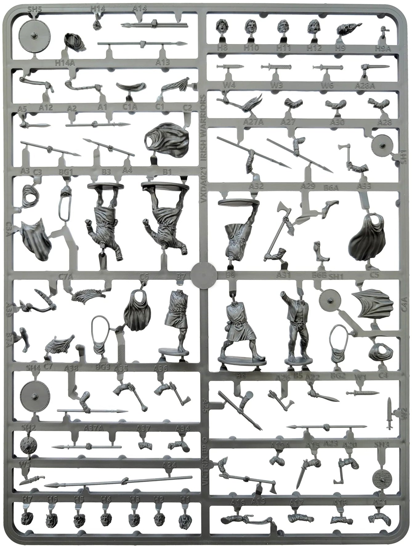 Dark Age Irish Warrior Sprue VXDA021